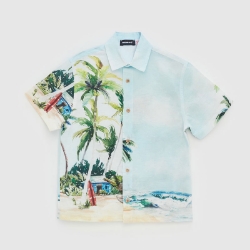 Picture of Shirt Palm Tree Design For Boys - 22SS0NB3604