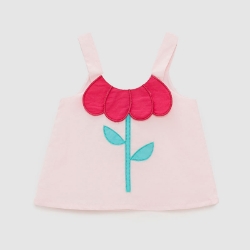 Picture of Pink Blouse With Flower For Baby Girl - 22SS0LT7607